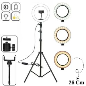 💡 Aro de Luz + Trípode + Soporte